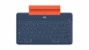 Logitech Keys-to-go Ultra-light, Ultra-Portable Bluetooth Keyboard for iPhone, iPad, Apple TV and Mac - Blue - US