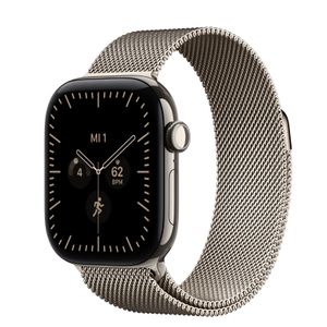 Apple Watch S12 Cellular 42mm Natural Titanium Case with Natural Milanese Loop