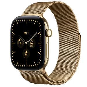 Apple Watch S12 Cellular 46mm Radiant Gold Titanium Case with Radiant Gold Milanese Loop