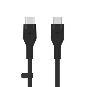 Belkin BOOST CHARGE Flex Silicone cable USB-C to USB-C 2.0 - 2M - Black