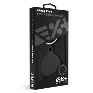 Next One AirTag Secure Silicone Key Clip - Black
