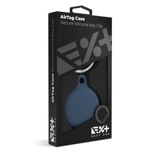 Next One AirTag Secure Silicone Key Clip - Blue
