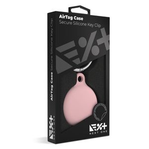 Next One AirTag Secure Silicone Key Clip - Pink