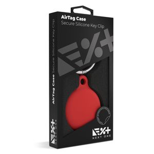 Next One AirTag Secure Silicone Key Clip - Red