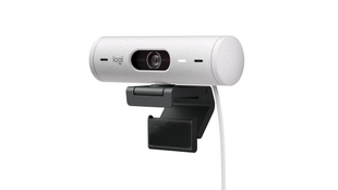 Logitech Brio 500 Full HD 1080p webcam w light correction, auto-framing, &amp; Show Mode - Off White