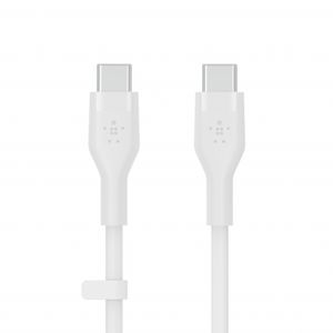 Belkin BOOST CHARGE Flex Silicone cable USB-C to USB-C 2.0 - 1M - White
