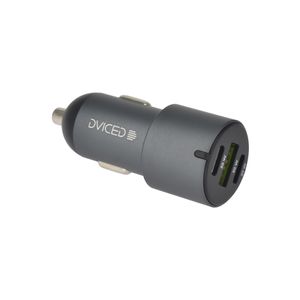 Dviced Car charger 60W 2 USB-C 1 USB-A - Gray
