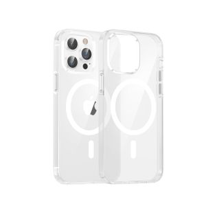 Dviced Magsafe iPhone 15 Pro Max clear case - White