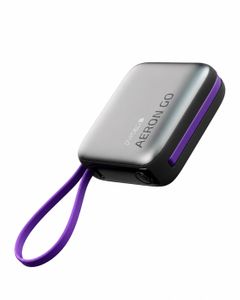 Dviced AERON GO 10000mAh Power Bank with Built-in Cable &amp; 45W PD Charger - Silver