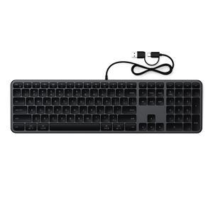 Satechi Slim LX3 Wired Keyboard - US English - Space Black