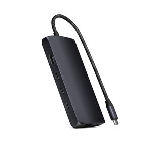 Satechi USB-C MultiPort Adapter 8K with Ethernet V3 - Midnight