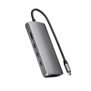 Satechi USB-C MultiPort Adapter 8K with Ethernet V3 - Space Gray