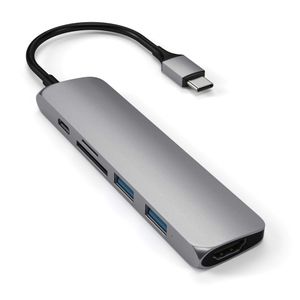 Satechi Type-C Slim Multiport Adapter V2 Space Gray