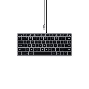 Satechi Slim W1 USB-C Backlit Wired Keyboard US Space Grey