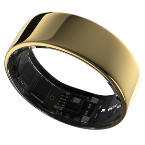 Ultrahuman Ring Air - Smart Ring, Charger, USB Cable / Size-08- Air_Gold