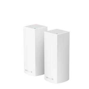 Linksys Velop Intelligent Mesh WiFi System, Wi-Fi 5/802.11ac Tri-Band, 2-Pack White (AC4400)