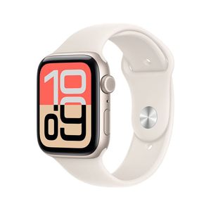 Apple Watch SE 3 Cellular 40mm Starlight Aluminium Case with Starlight Sport Band - S/M