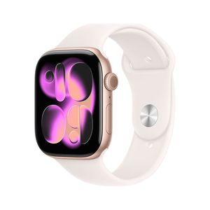 Apple Watch S11 Cellular 42mm Rose Gold Aluminium Case with Light Blush Sport Band - M/L