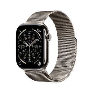 Apple Watch S11 Cellular 42mm Natural Titanium Case with Natural Milanese Loop