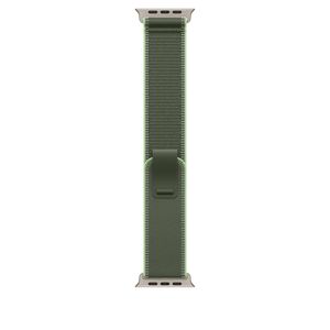 Apple Watch 49mm Loop: Green/Neon Trail Loop - M/L - Natural Titanium Finish
