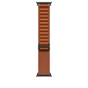 Apple Watch 49mm Loop: Terra Cotta Alpine Loop - Medium - Black Titanium Finish