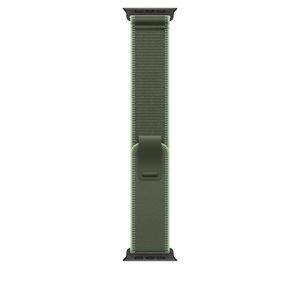 Apple Watch 49mm Loop: Green/Neon Trail Loop - M/L - Black Titanium Finish