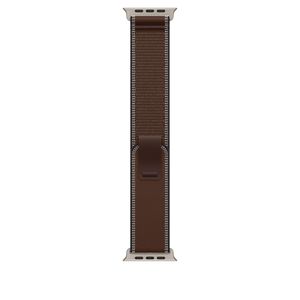 Apple Watch 49mm Titanium Loop: Dark Umber Trail Loop - M/L - Natural Titanium Finish