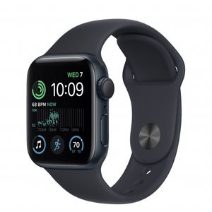 Apple Watch SE (v2) GPS 40mm Midnight Aluminium Case with Midnight Sport Band - Regular