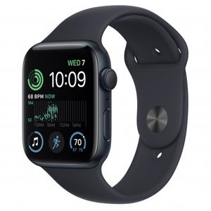 Apple Watch SE (v2) GPS 44mm Midnight Aluminium Case with Midnight Sport Band - Regular