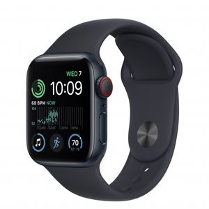Apple Watch SE (v2) GPS + Cellular 40mm Midnight Aluminium Case with Midnight Sport Band - Regular
