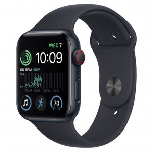Apple Watch SE (v2) GPS + Cellular 44mm Midnight Aluminium Case with Midnight Sport Band - Regular