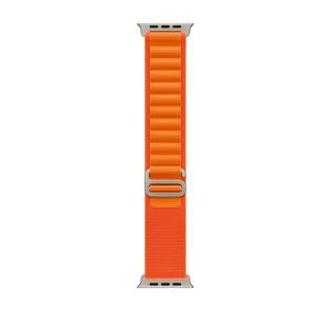 Apple Watch 49mm Band: Orange Alpine Loop - Medium
