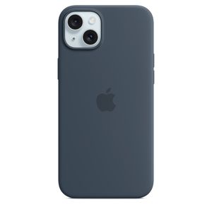 Apple iPhone 15 Plus Silicone Case w MagSafe - Storm Blue