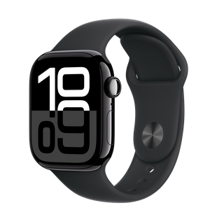 Apple Watch S10 Cellular 42mm Jet Black Alu Case with Ink Sport Loop