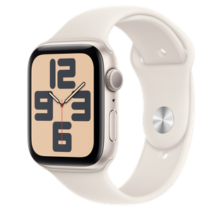 Apple Watch SE2 v3 GPS 44mm Starlight Alu Case with Starlight Sport Band - M/L