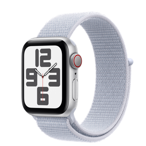Apple Watch SE2 v3 Cellular 40mm Silver Alu Case with Blue Cloud Sport Loop