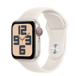 Apple Watch SE2 v3 Cellular 40mm Starlight Alu Case with Starlight Sport Band - S/M