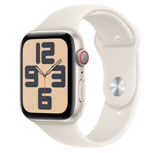 Apple Watch SE2 v3 Cellular 44mm Starlight Alu Case with Starlight Sport Band - M/L