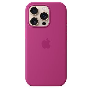 Apple iPhone 16 Pro Silicone Case with MagSafe - Fuchsia (Seasonal)